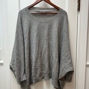 L.L. Bean Signature Cashmere Women's Sweater/Poncho Heather Gray - Sz XS/S